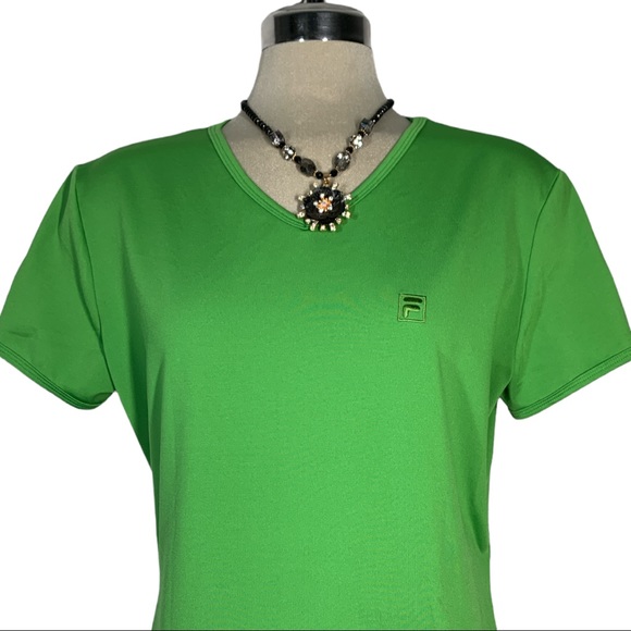 FILA Green Short Sleeves Size XL - Picture 3 of 8